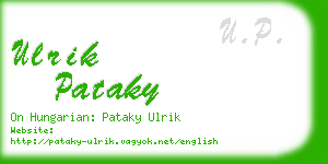 ulrik pataky business card